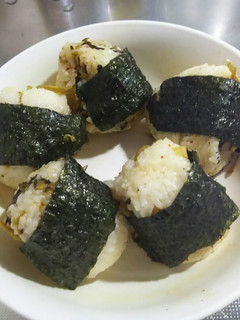 明太高菜のお握り-レシピのメイン写真