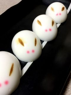 ゆで卵でうさぎ-レシピのメイン写真