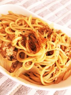 フライパン一つでカレー南蛮風パスタ-レシピのメイン写真