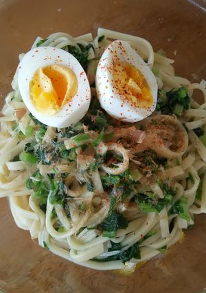 パセリたっぷり うどん-レシピのメイン写真