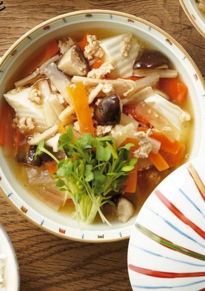 お豆腐ときのこのあんかけ-レシピのメイン写真