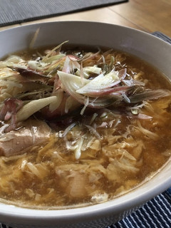 かき卵うどん【茗荷たっぷりのせ】-レシピのメイン写真