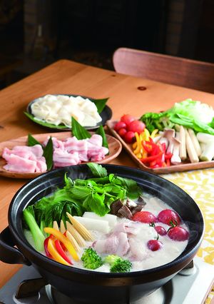 彩り豆乳鍋-レシピのメイン写真