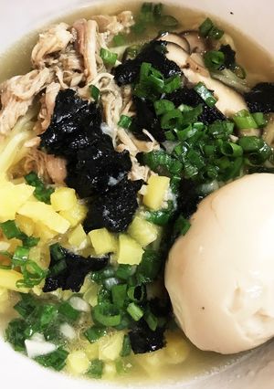 鶏飯ラーメン（鶏飯をリメイクして）-レシピのメイン写真