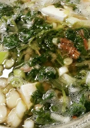 さば缶と大根葉の味噌汁-レシピのメイン写真