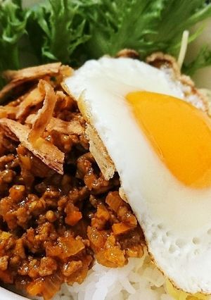 簡単!カレー香る♪挽き肉ご飯-レシピのメイン写真