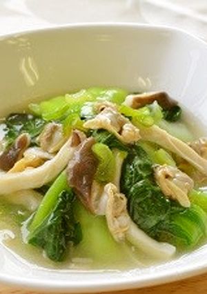 チンゲン菜とあさりのソテー-レシピのメイン写真