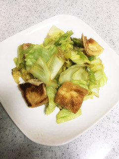 おあげさんとキャベツの醤油蒸し-レシピのメイン写真