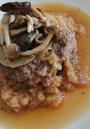 こぶおろしで和風に♪牛100％ハンバーグ-レシピのメイン写真