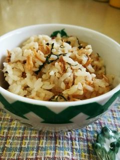 ツナとなめ茸の炊き込みご飯-レシピのメイン写真