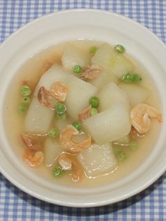 ヘルシー☆干し海老干しホタテと冬瓜の煮物-レシピのメイン写真
