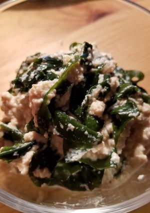 ワカメの味噌白和え 金華山わかめ#03-レシピのメイン写真