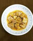 鶏肉とこぶおろし♪りんごソース和え