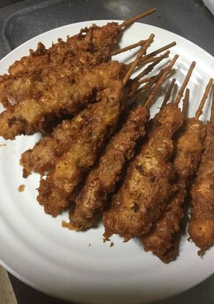 日清唐揚げ粉を使った焼き鳥-レシピのメイン写真