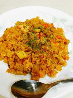 ケチャップ✨シーフードピラフ炊飯器で簡単-レシピのメイン写真