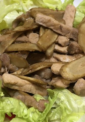 豚肉とごぼうの炒め物 生姜風味-レシピのメイン写真