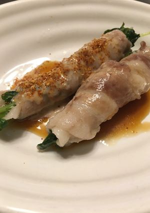 豆苗の豚バラ巻き-レシピのメイン写真