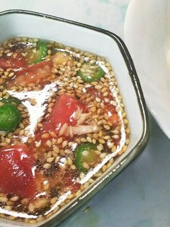 アレンジそうめん~おくらトマトそうめん-レシピのメイン写真