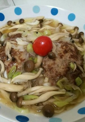 野菜たっぷり♡あんかけハンバーグ-レシピのメイン写真