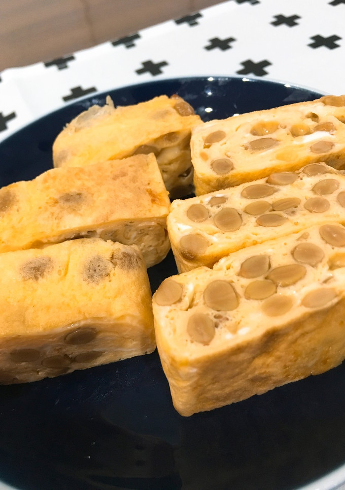 納豆とチーズのコクうま卵焼き♡-レシピのメイン写真