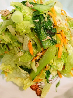 チンゲン菜とツナレタスサラダ-レシピのメイン写真