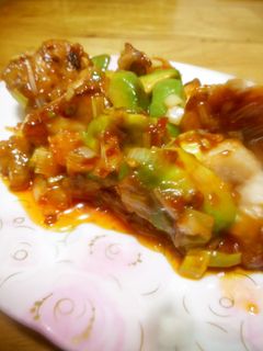 鶏肉とアボカドのピリ辛炒め-レシピのメイン写真