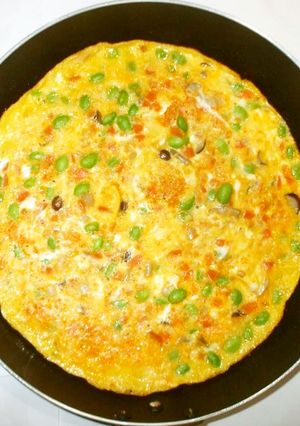 具沢山卵焼き♪簡単フライパンで-レシピのメイン写真