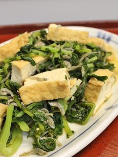 大根葉と厚揚げとちりめんじゃこの炒め煮-レシピのメイン写真