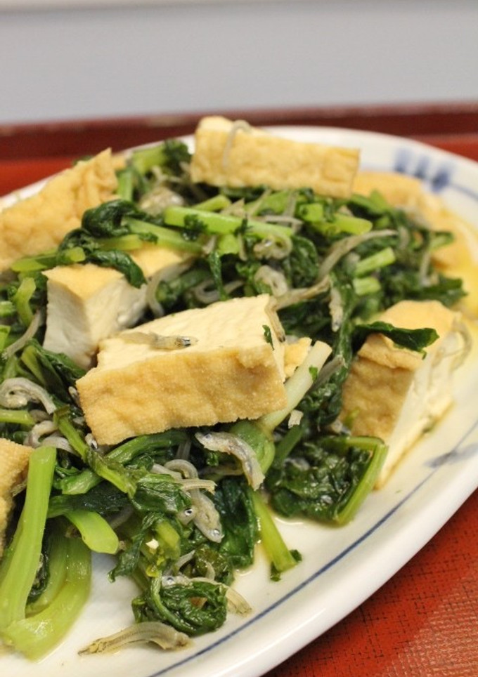 大根葉と厚揚げとちりめんじゃこの炒め煮-レシピのメイン写真