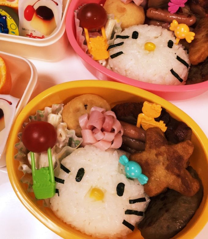 キャラ弁 キティちゃん-レシピのメイン写真