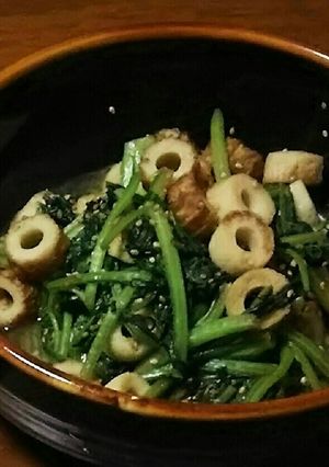 ほうれん草とちくわを煮たよ！-レシピのメイン写真