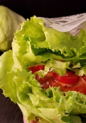 簡単！モス風　レタス大量消費バーガー-レシピのメイン写真