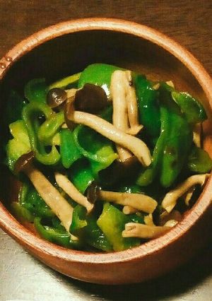 ピーマンとしめじの即席カレーマリネ-レシピのメイン写真