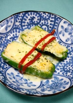 レンジで簡単！ピーマンのタルタル詰め-レシピのメイン写真