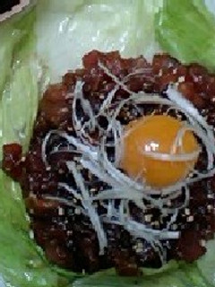 まぐろのユッケ-レシピのメイン写真