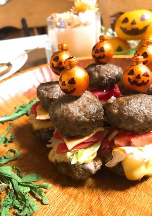 ミニ肉バンズバーガー♩-レシピのメイン写真