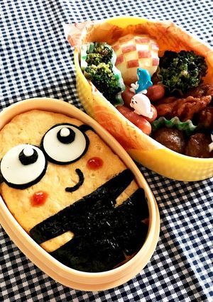 キャラ弁【ミニオンオムライス♡】-レシピのメイン写真