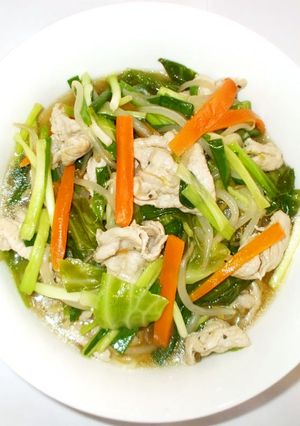 五目あんかけラーメン♪簡単野菜豚肉スープ-レシピのメイン写真
