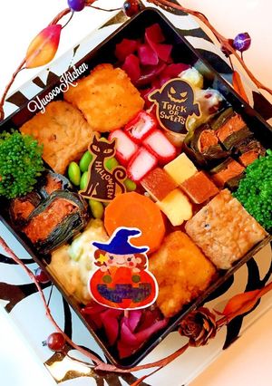 ハロウィン　モザイク弁当-レシピのメイン写真