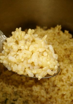 最もお手軽にキッチンヒーターで玄米炊飯-レシピのメイン写真
