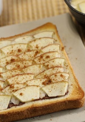 ヌテラでタルトなアップルウェーブトースト-レシピのメイン写真