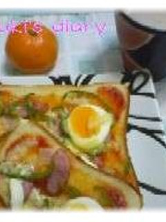 冷蔵庫にあるもので簡単♬ピザトースト-レシピのメイン写真