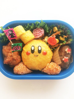 星のカービィ*オムライス*キャラ弁-レシピのメイン写真