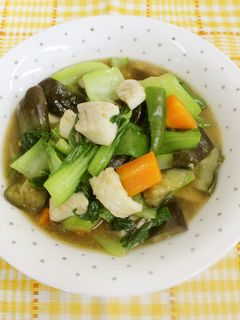 イカと秋野菜の中華炒め-レシピのメイン写真