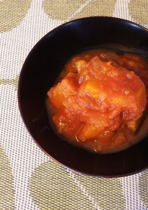 トマトのこぶおろしde*かぼちゃ煮込み-レシピのメイン写真