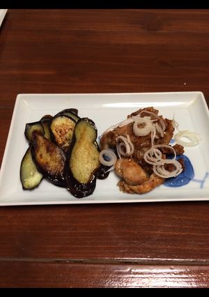 豚肉の照り焼き＆酢ナス-レシピのメイン写真