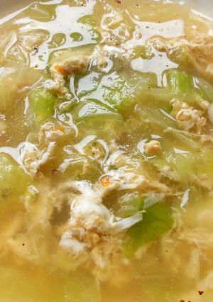 大量消費！レタスとたまごのコンソメスープ-レシピのメイン写真