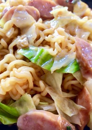 辛ラーメンで辛旨ナポリタン風-レシピのメイン写真