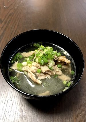 春雨のスープ（鶏飯のリメイク）-レシピのメイン写真