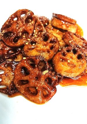 焼いて絡めてシャキシャキ照り焼き蓮根-レシピのメイン写真